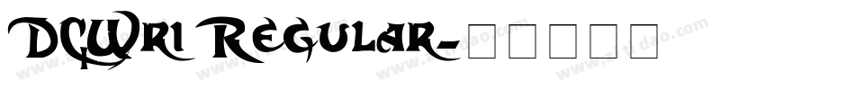 DCWri Regular字体转换